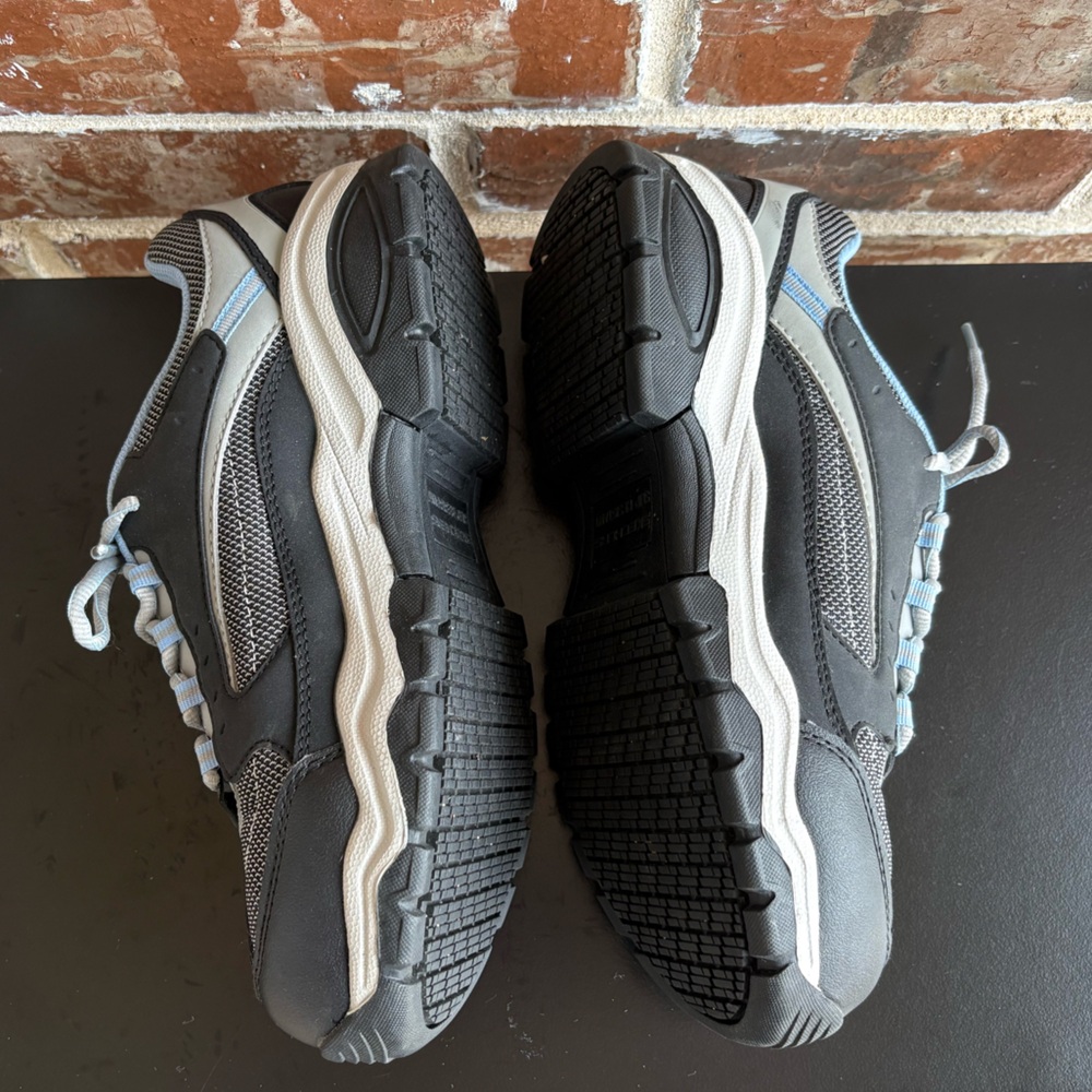 Sketchers Work: Biscoe Steel Toe Safety Shoes Size 9 Blue Black Memory Foam - Picture 13 of 14